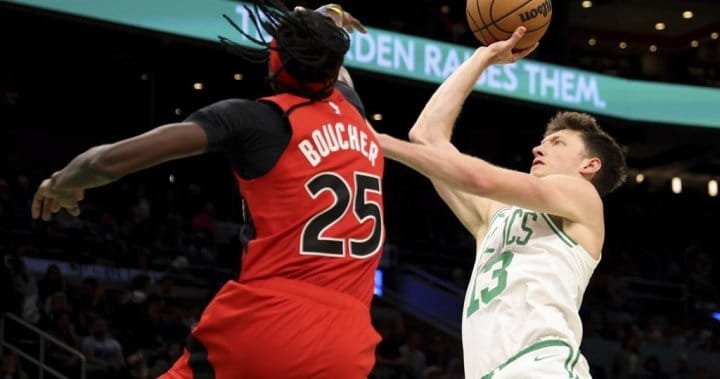 Celtics start fast, hang on to tip Raptors 115-111