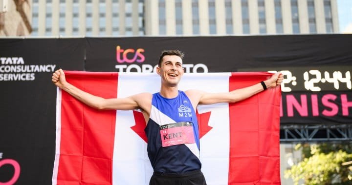 Justin Kent of Surrey, B.C., wins Canadian men’s title in TCS Toronto Waterfront Marathon